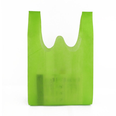 Tração tecida Tote Handle Heat Transfer Non do verde do saco da camisa de T anti