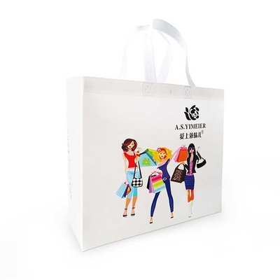 Sacos de compras da tela do polipropileno de Spunbonded 50Gsm biodegradáveis