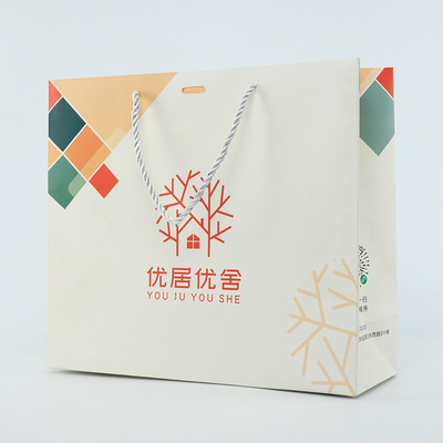 A compra do boutique veste Logo Paper Bag Printed White feito sob encomenda com punho da fita