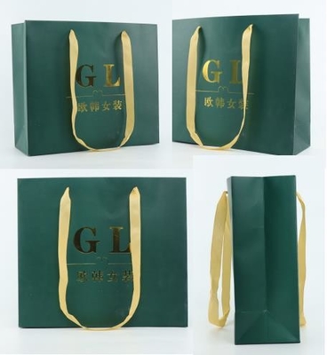 O ODM Logo Paper Bag feito sob encomenda impresso luxuoso reforçou ISO9001 inferior