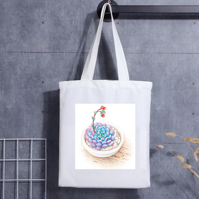 Saco de promoção de presente de lona com alça pequena com logotipo impresso personalizado