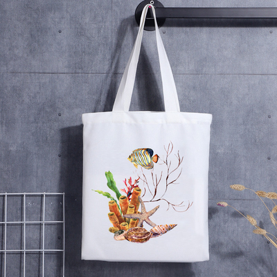 Saco de promoção de presente de lona com alça pequena com logotipo impresso personalizado