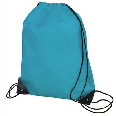 Bolsas não tecidas portáteis para transporte de logotipos com impressão personalizada em pó para compras Bolsa vermelha com cordão