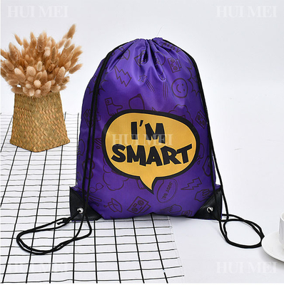 Bolsas não tecidas portáteis para transporte de logotipos com impressão personalizada em pó para compras Bolsa vermelha com cordão
