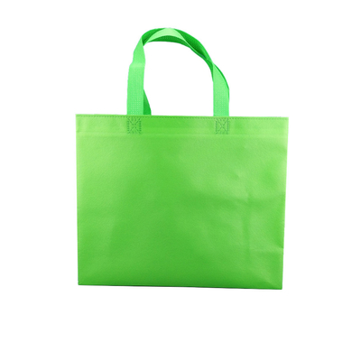 A compra do totalizador recicla tecido não leva do logotipo feito sob encomenda biodegradável verde dos sacos do saco sacos de compras na mercearia reusáveis não tecidos
