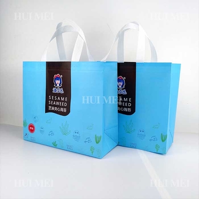 Preto não tecido respirável de Tote Bags Tearproof Blue And do polipropileno dos PP