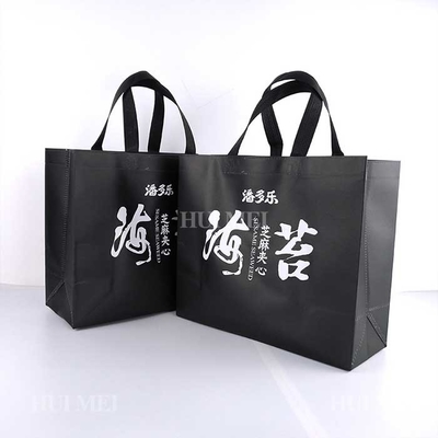 Preto não tecido respirável de Tote Bags Tearproof Blue And do polipropileno dos PP