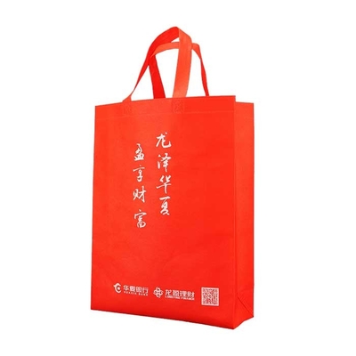 O punho tecido Tote Custom Printed Polypropylene Non amigável dos sacos de Eco ensaca o rasgo resistente