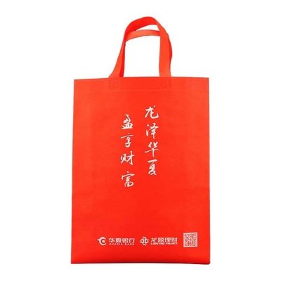 O punho tecido Tote Custom Printed Polypropylene Non amigável dos sacos de Eco ensaca o rasgo resistente