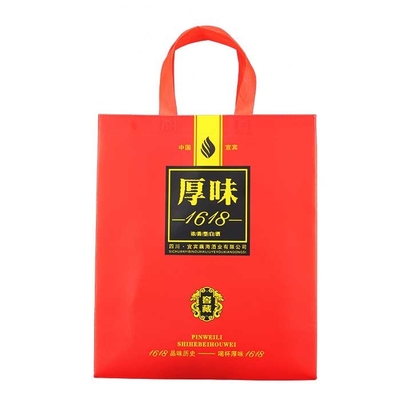 Polipropileno não tecido de seda Tote Bags 140gsm da tela com Tote Handle