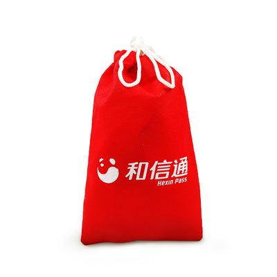 O saco de cordão 60Gsm vermelho do polipropileno da transferência térmica 20*41cm