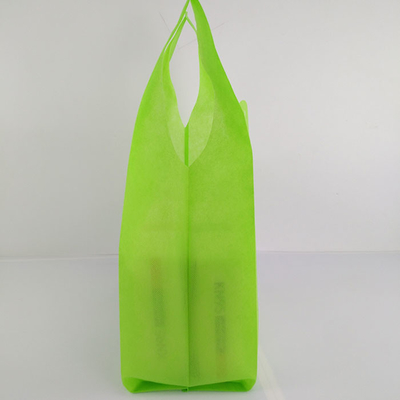 Tração tecida Tote Handle Heat Transfer Non do verde do saco da camisa de T anti