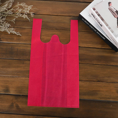 o costume não tecido do supermercado do saco da camisa de 50gsm Eco T imprimiu Tote Bags não tecido