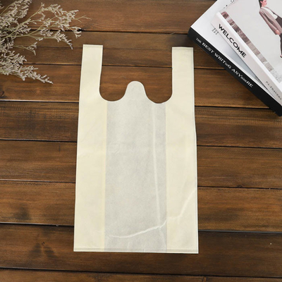 o costume não tecido do supermercado do saco da camisa de 50gsm Eco T imprimiu Tote Bags não tecido
