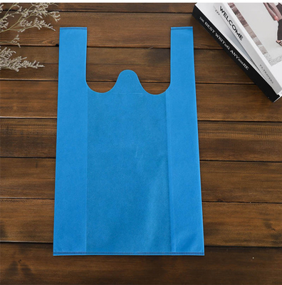 o costume não tecido do supermercado do saco da camisa de 50gsm Eco T imprimiu Tote Bags não tecido