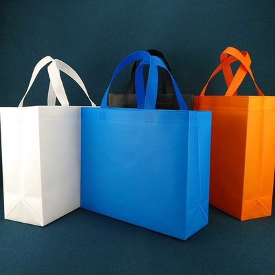 A dobradura dos sacos de compras 85gsm de Tote Reusable Promotional Non Woven laminou