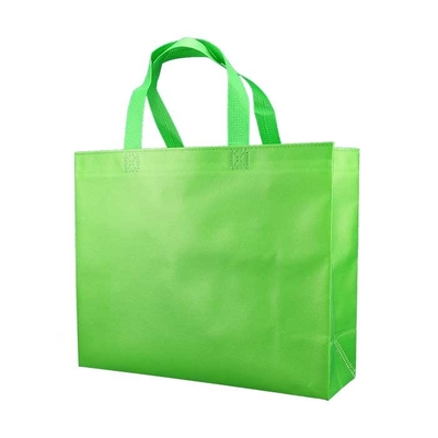Saco não tecido não tecido relativo à promoção amigável da sapata do verde dos sacos de compras 50gsm de Eco