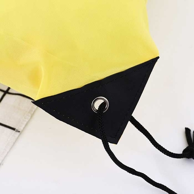 Saco não tecido 80Gsm amarelo do cordão do polipropileno 32*42cm para a compra