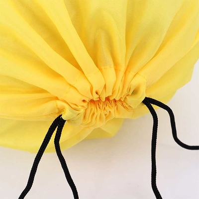Saco não tecido 80Gsm amarelo do cordão do polipropileno 32*42cm para a compra
