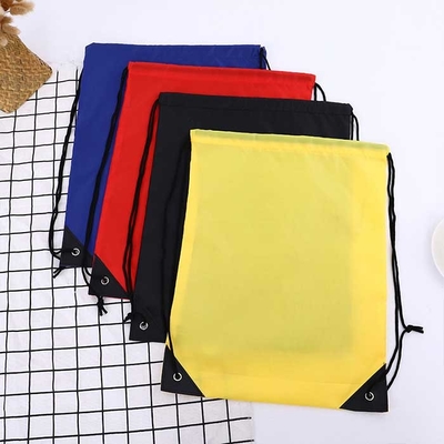 Saco não tecido 80Gsm amarelo do cordão do polipropileno 32*42cm para a compra