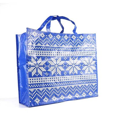 O polipropileno segurado tecido ensaca 145Gsm azul laminado para o supermercado