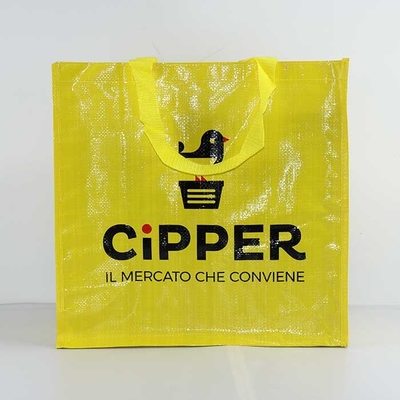 Polipropileno a favor do meio ambiente sacos tecidos reciclados para a compra