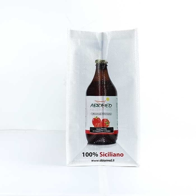 Sacos tecidos polipropileno do mantimento brancos com impressão de tela de seda 145Gsm
