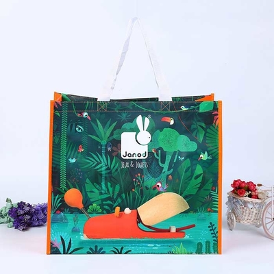 Os sacos tecidos polipropileno tecidos laminados do saco de compras 120Gsm rasgam resistente