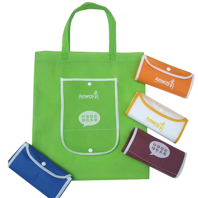 A tela de seda 96gsm laminou o costume biodegradável não tecido Tote Bags não tecido de Eco dos sacos