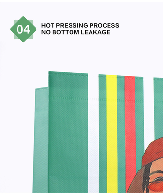 A roupa não tecida feita sob encomenda da impressão ensaca biodegradável amigável de Eco