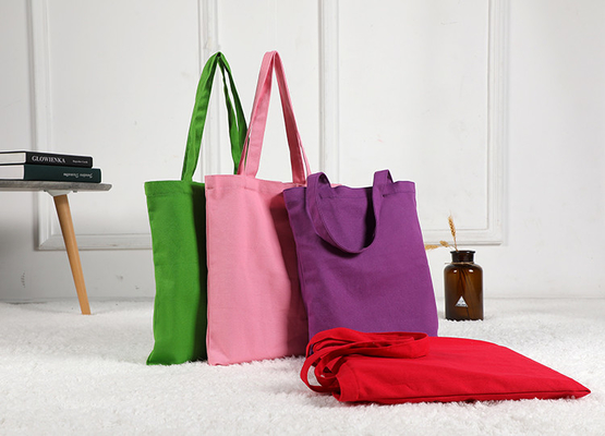 Bolsa de ombro em lona 100% algodão reutilizável com design personalizado