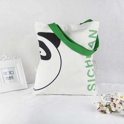 Tela que imprime grande dos sacos de compras da lona personalizado com logotipo