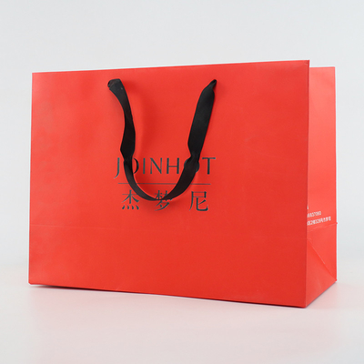 Empacotamento feito sob encomenda de Logo Paper Bags Wine Clothing da compra do saco do presente
