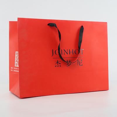 Empacotamento feito sob encomenda de Logo Paper Bags Wine Clothing da compra do saco do presente