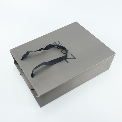 Saco de Art Kraft Coated Paper Shopping do portador para o presente do fato da roupa