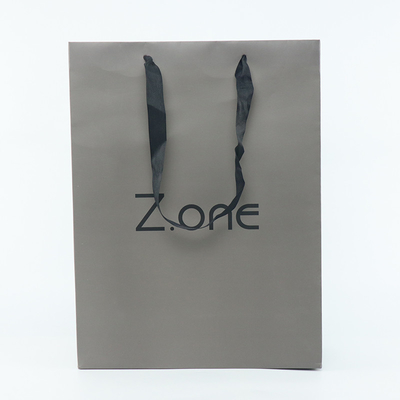 Saco de Art Kraft Coated Paper Shopping do portador para o presente do fato da roupa