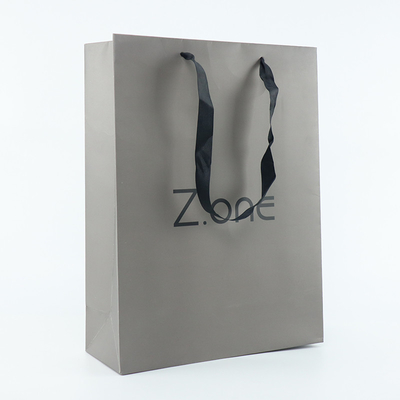 Saco de Art Kraft Coated Paper Shopping do portador para o presente do fato da roupa