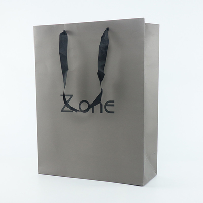 Saco de Art Kraft Coated Paper Shopping do portador para o presente do fato da roupa