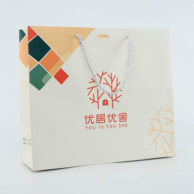 A compra do boutique veste Logo Paper Bag Printed White feito sob encomenda com punho da fita