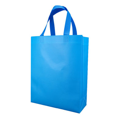 Saco azul reciclado Tote Bag Custom Reusable não tecido do presente da sapata da roupa