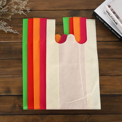 o costume não tecido do supermercado do saco da camisa de 50gsm Eco T imprimiu Tote Bags não tecido